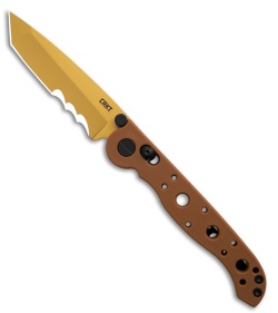 CRKT Carson M16-14DSFG Tanto Flipper Knife Desert Tan G-10