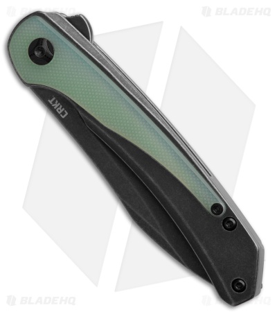 CRKT Padawan Frame Lock Knife Stainless Steel w/ Jade G-10 (3.01" Black SW)