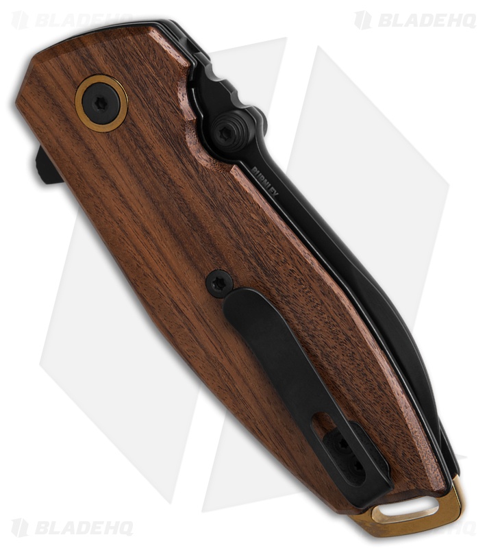 CRKT Squid II Liner Lock Knife Santos Mahogany Wood (2.7" Black SW M390)