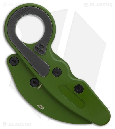 CRKT Provoke Kinematic Morphing Karambit Knife Bright Green Al (2.4" Cerakote) 