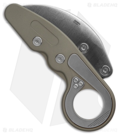 CRKT Provoke Kinematic Morphing Karambit Knife Silver Al (2.4" Satin D2) 4040G