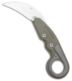 CRKT Provoke Kinematic Morphing Karambit Knife Silver Al (2.4&quot; Satin D2) 4040G | 221984
