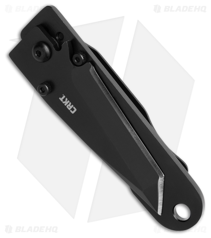 CRKT Ed Halligan K.I.S.S. Blackout Tanto Frame Lock Knife Black SS (2.25" Black)