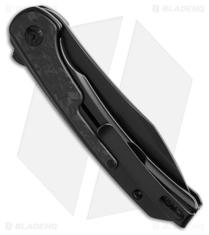 CRKT Padawan Blackout Frame Lock Knife Black SS + Carbon Fiber (3" Black)