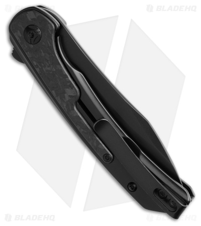 CRKT Padawan Blackout Frame Lock Knife Black SS + Carbon Fiber (3" Black)