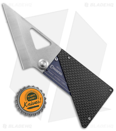 Daggerr Knives Card Knife Carbon Fiber/Titanium (3.3" SW)