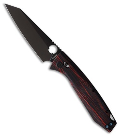 Daggerr Knives Alligator Crossbar Lock Knife Black/Red G-Mascus (4.25" Black)