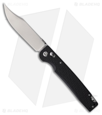 Daggerr Knives Pike Crossbar Lock Knife Black FRN (3.9" Stonewash)