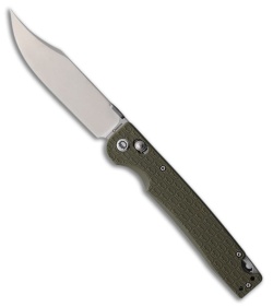 Daggerr Knives Pike Crossbar Lock Knife OD Green FRN (3.9" Stonewash)