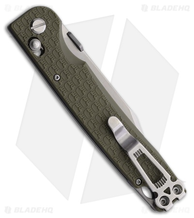 Daggerr Knives Pike Crossbar Lock Knife OD Green FRN (3.9" Stonewash)
