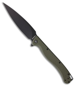 Daggerr Knives Pero Liner Lock Knife OD Green FRN (5" Black SW)
