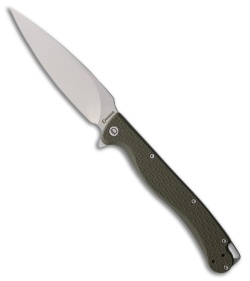 Daggerr Knives Pero Liner Lock Knife OD Green FRN (5" Stonewash)
