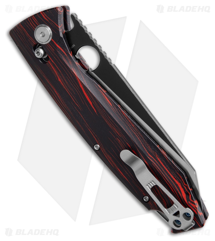 Daggerr Knives Alligator | Thumb Hole | Black/Red | Two-Tone