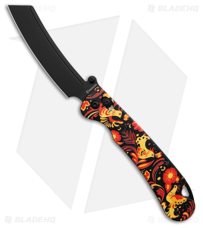 Daggerr Knives Behemoth Slim Crossbar Lock Bird FRN (4.00" Black)