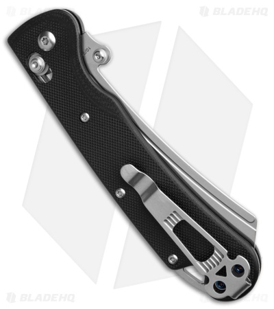 Daggerr Knives Behemoth Slim Crossbar Lock Black G10 (4.00" Satin)
