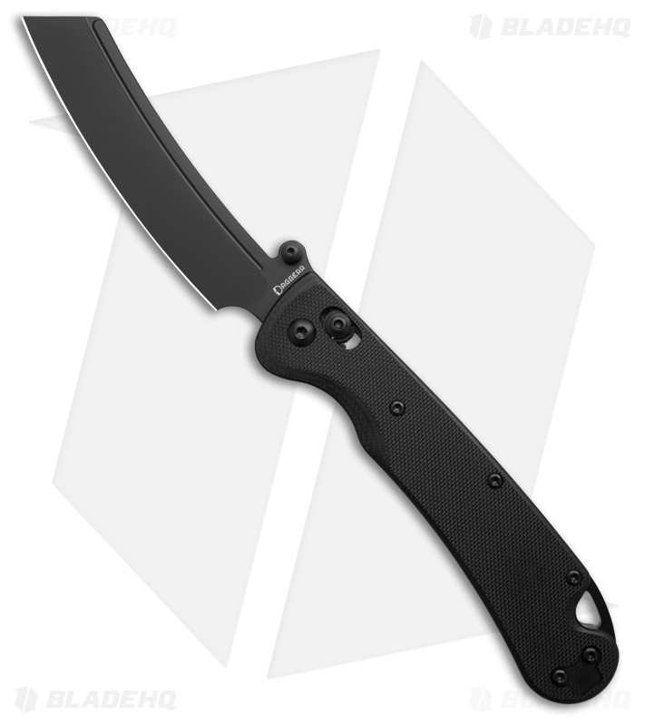 Daggerr Knives Behemoth Slim Crossbar Lock Black G10 (4.00" Black)