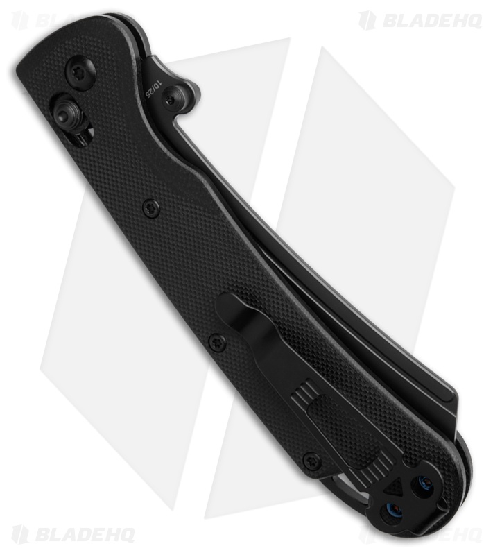 Daggerr Knives Behemoth Slim Crossbar Lock Black G10 (4.00" Black)