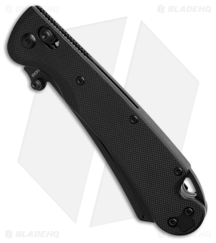 Daggerr Knives Behemoth Slim Crossbar Lock Black G10 (4.00" Black)