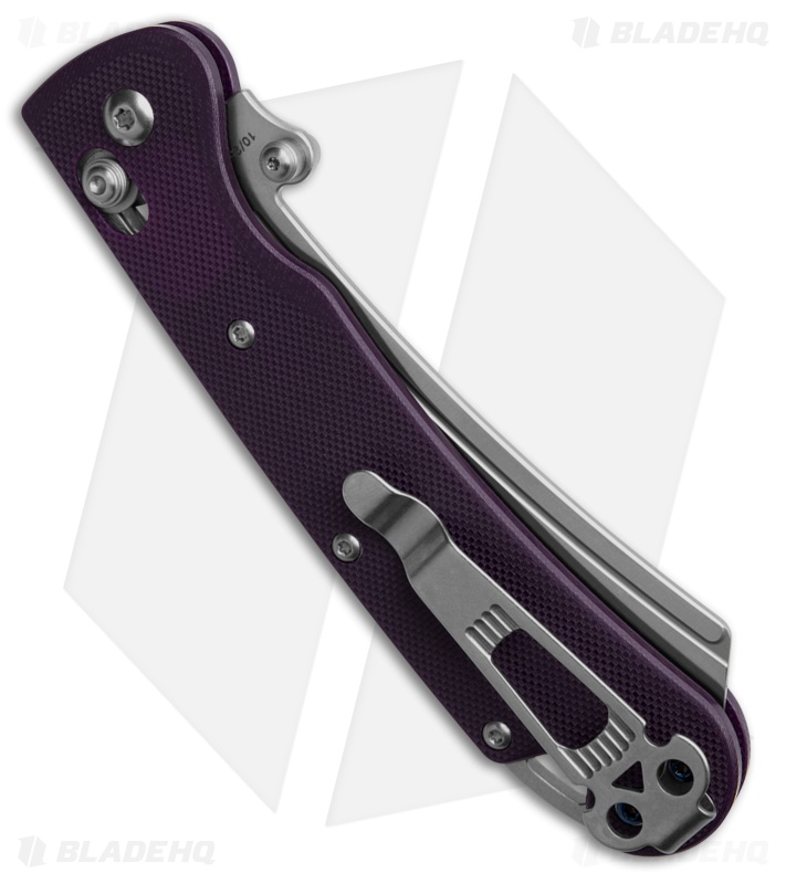 Daggerr Knives Behemoth Slim Crossbar Lock Purple G10 (4.00" Satin)