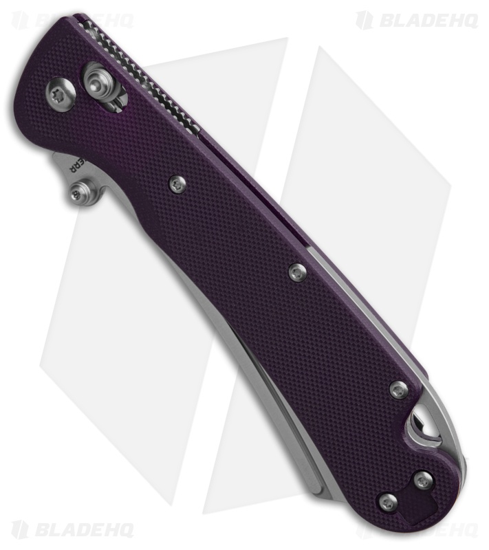 Daggerr Knives Behemoth Slim Crossbar Lock Purple G10 (4.00" Satin)