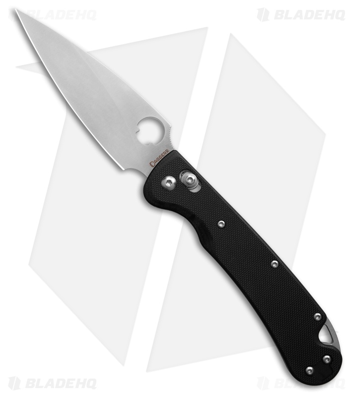 Daggerr Knives Sting Slim Crossbar Lock Knife Black G-10 (3.9" SW VG10)