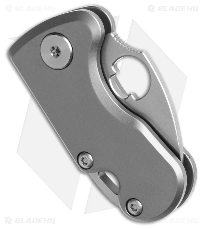 Daggerr Knives Sting Micro Button Lock Knife Gray Titanium (1.25" Stonewash) 