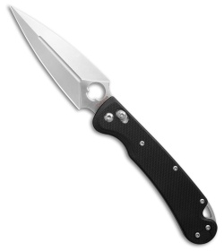 Daggerr Knives Arrow Slim Crossbar Lock Knife Black G-10 (3.9" Stonewash VG10)