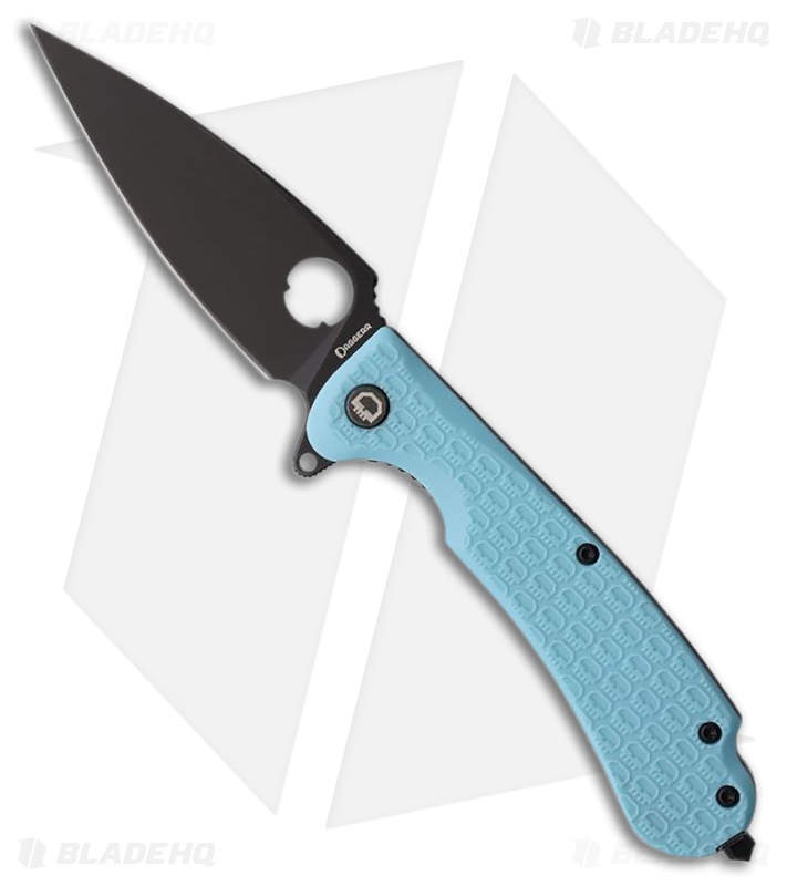 Daggerr Knives Resident Liner Lock Knife Light Blue FRN (3.5" Black SW)
