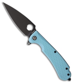 Daggerr Knives Resident Liner Lock Knife Light Blue FRN (3.5" Black SW)