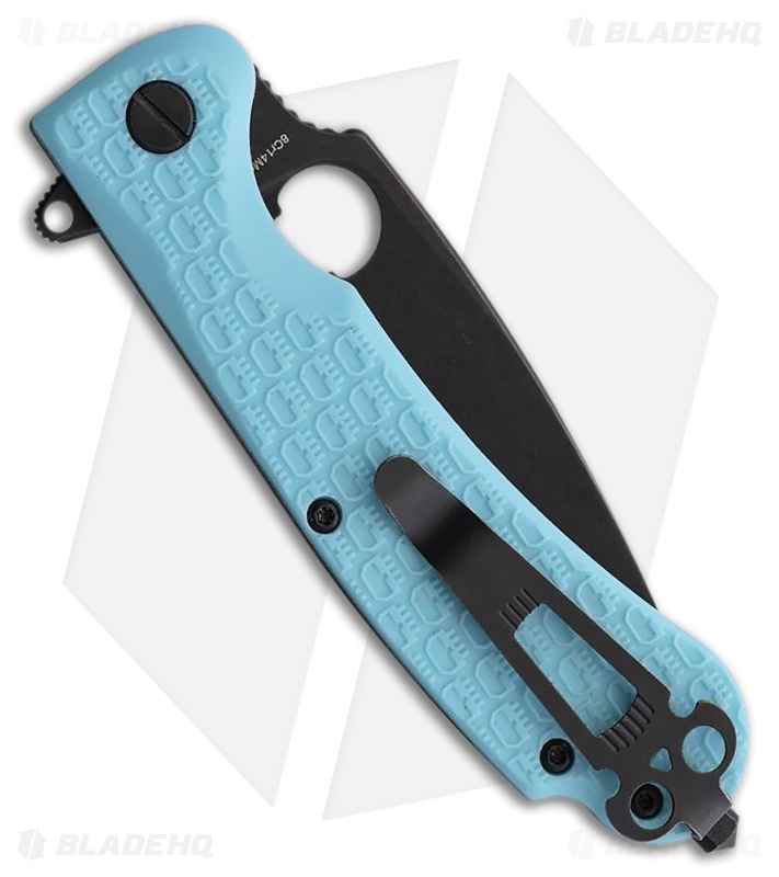 Daggerr Knives Resident Liner Lock Knife Light Blue FRN (3.5" Black SW)