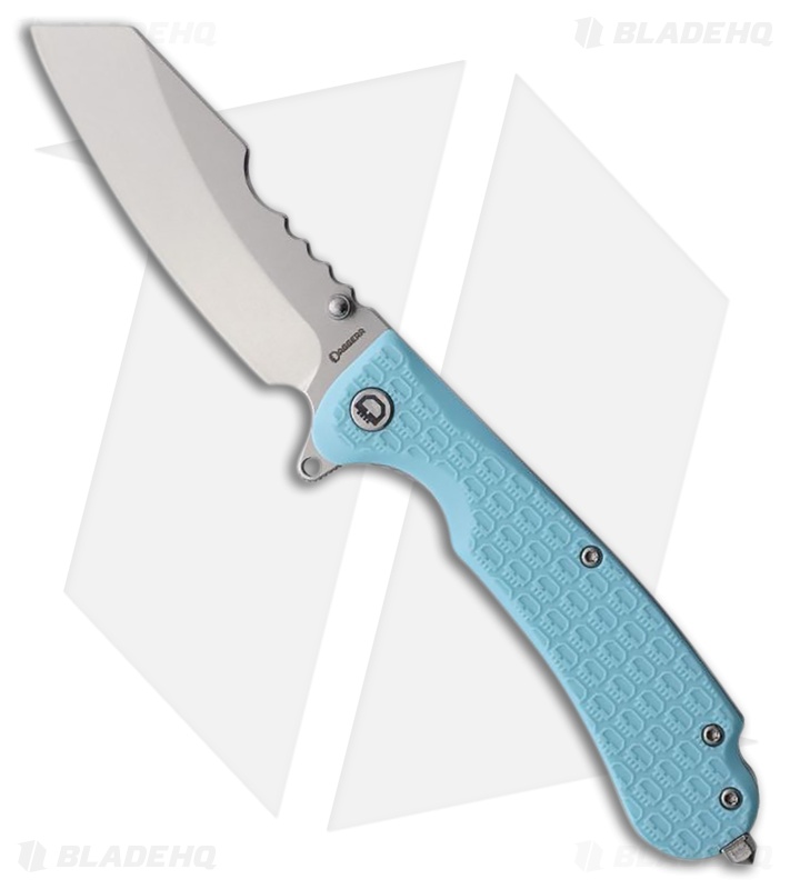 Daggerr Knives Rhino Liner Lock Knife Light Blue FRN (3.5" Stonewash)