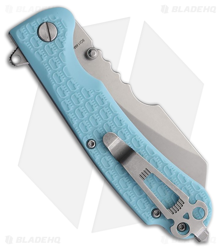 Daggerr Knives Rhino Liner Lock Knife Light Blue FRN (3.5" Stonewash)