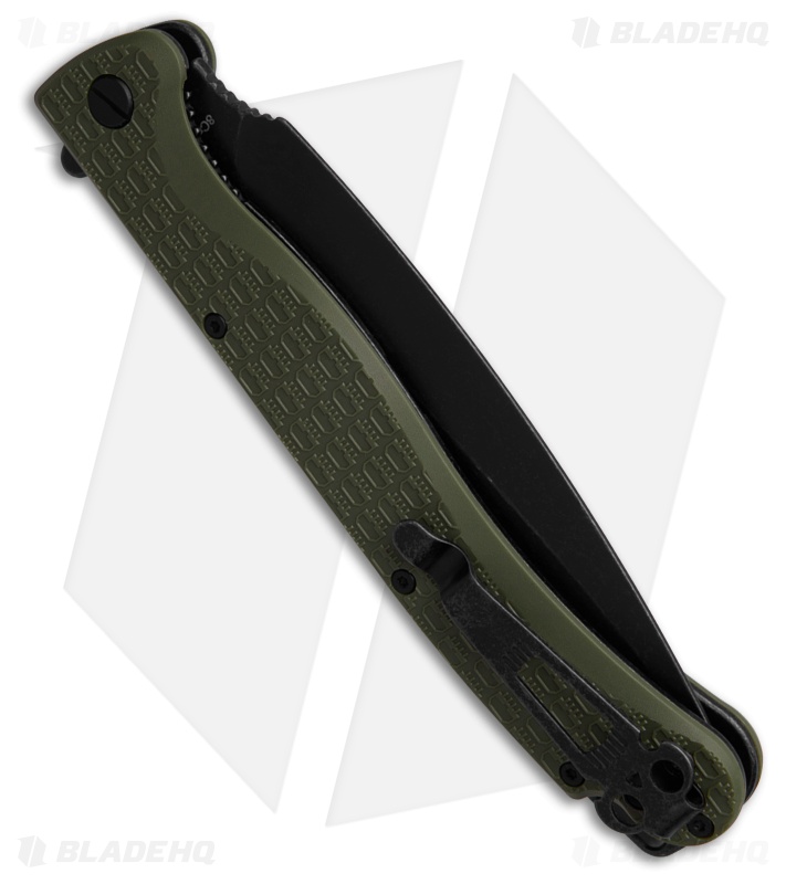 Daggerr Knives Vendetta Liner Lock Knife Olive FRN (5" Black)