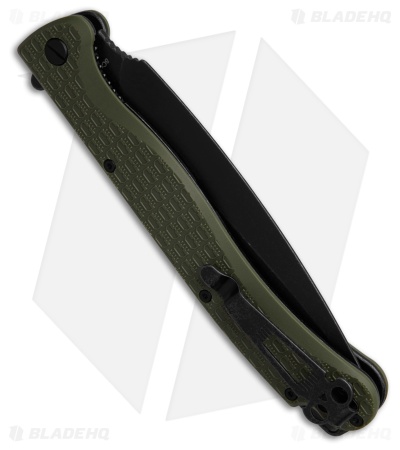 Daggerr Knives Vendetta Liner Lock Knife Olive FRN (5" Black)