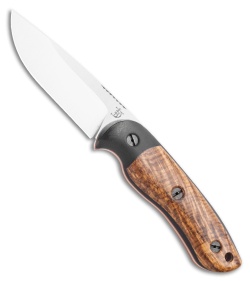 Dark Timber Knives Bushy Knife Black Micarta / Black Ash Burl (4" Satin)