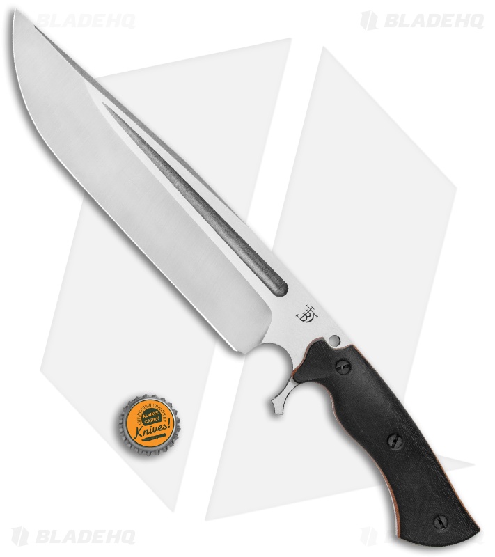 Dark Timber Knives Cave Bear Knife Black Micarta (10.3" Two-Tone)