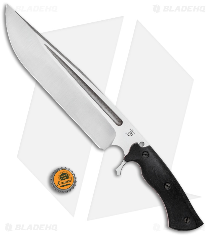 Dark Timber Knives Cave Bear Knife Black Micarta w/ Red Liners (10.3" Two-Tone)