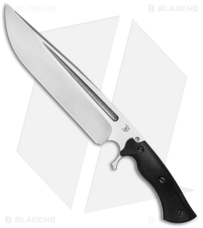 Dark Timber Knives Cave Bear Knife Black Micarta w/ Red Liners (10.3" Two-Tone)