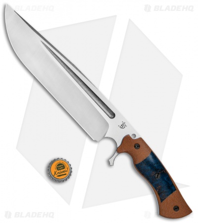 Dark Timber Knives Cave Bear Knife Blue Maple / Natural Micarta (10.3" Two-Tone)