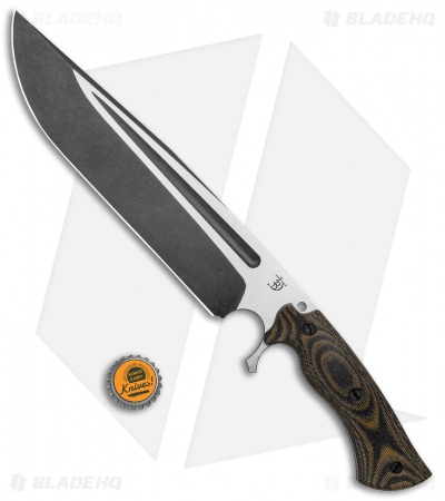 Dark Timber Knives Cave Bear Knife Camo Canvas Micarta (10.3" Two-Tone)