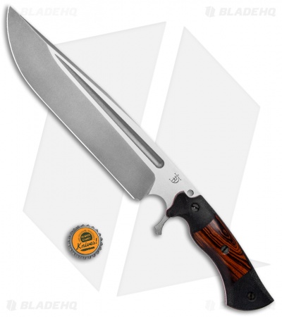 Dark Timber Knives Cave Bear Knife Desert Ironwood / Black Mi. (10.3" Two-Tone)
