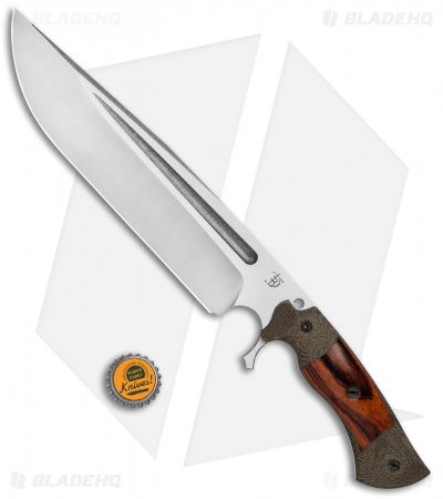 Dark Timber Knives Cave Bear Knife Desert Ironwood / Green Mi. (10.3" Two-Tone)