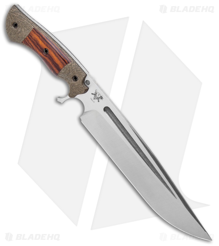 Dark Timber Knives Cave Bear Knife Desert Ironwood / Green Mi. (10.3" Two-Tone)