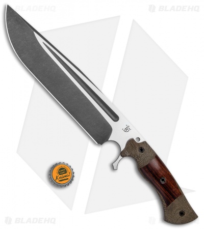 Dark Timber Knives Cave Bear Knife Desert Ironwood / Green Mi. (10.3" Two-Tone)