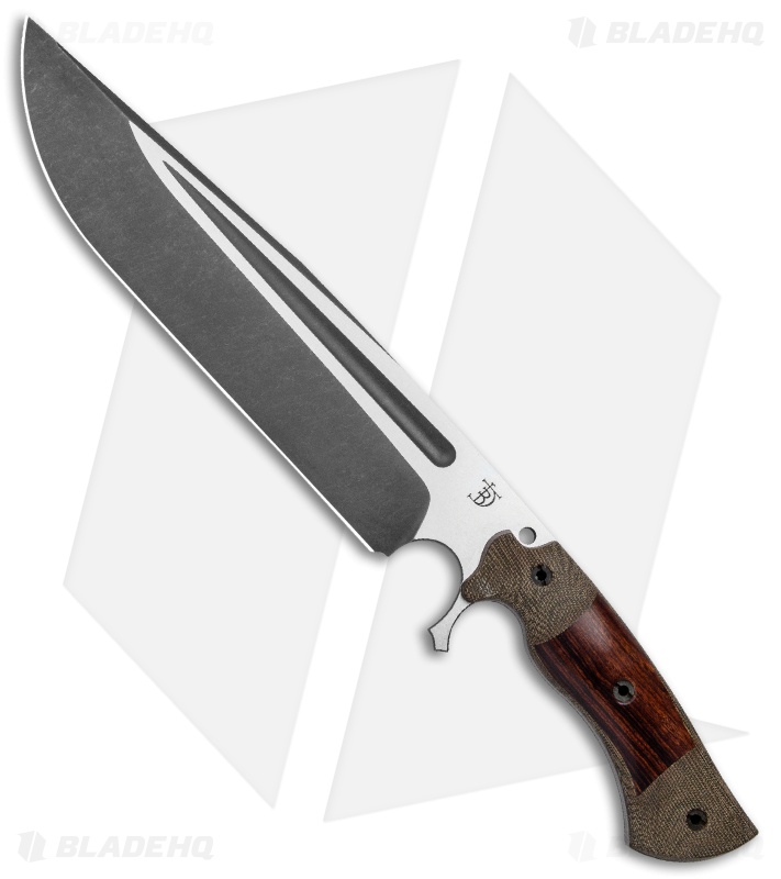 Dark Timber Knives Cave Bear Knife Desert Ironwood / Green Mi. (10.3" Two-Tone)