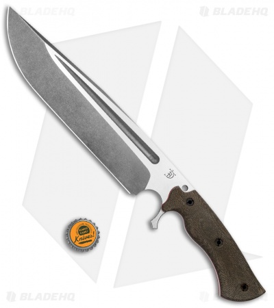 Dark Timber Knives Cave Bear Knife Green Micarta (10.3" Two-Tone)