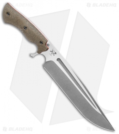 Dark Timber Knives Cave Bear Knife Green Micarta (10.3" Two-Tone)