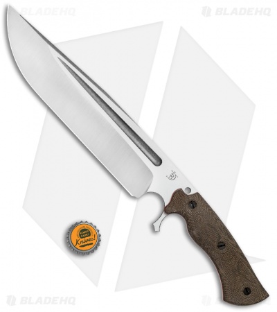 Dark Timber Knives Cave Bear Knife Green Micarta w/ Orange G-10 (10.3" Two-Tone)