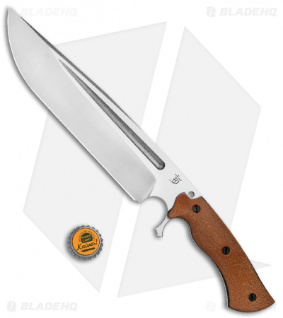 Dark Timber Knives Cave Bear Knife Natural Micarta (10.3" Two-Tone)