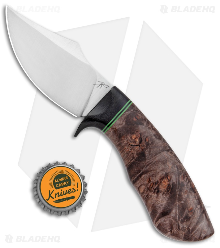 Dark Timber Dark Knight Skinner Black Micarta/GBG/Dark Maple Burl (3.25" Satin)